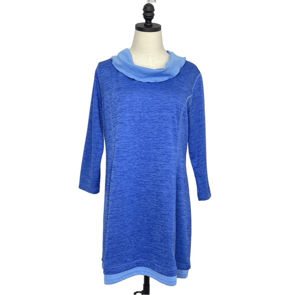 Magellan’s Travel Gear Tunic Heather with Blue with Light Blue Accent Size Large